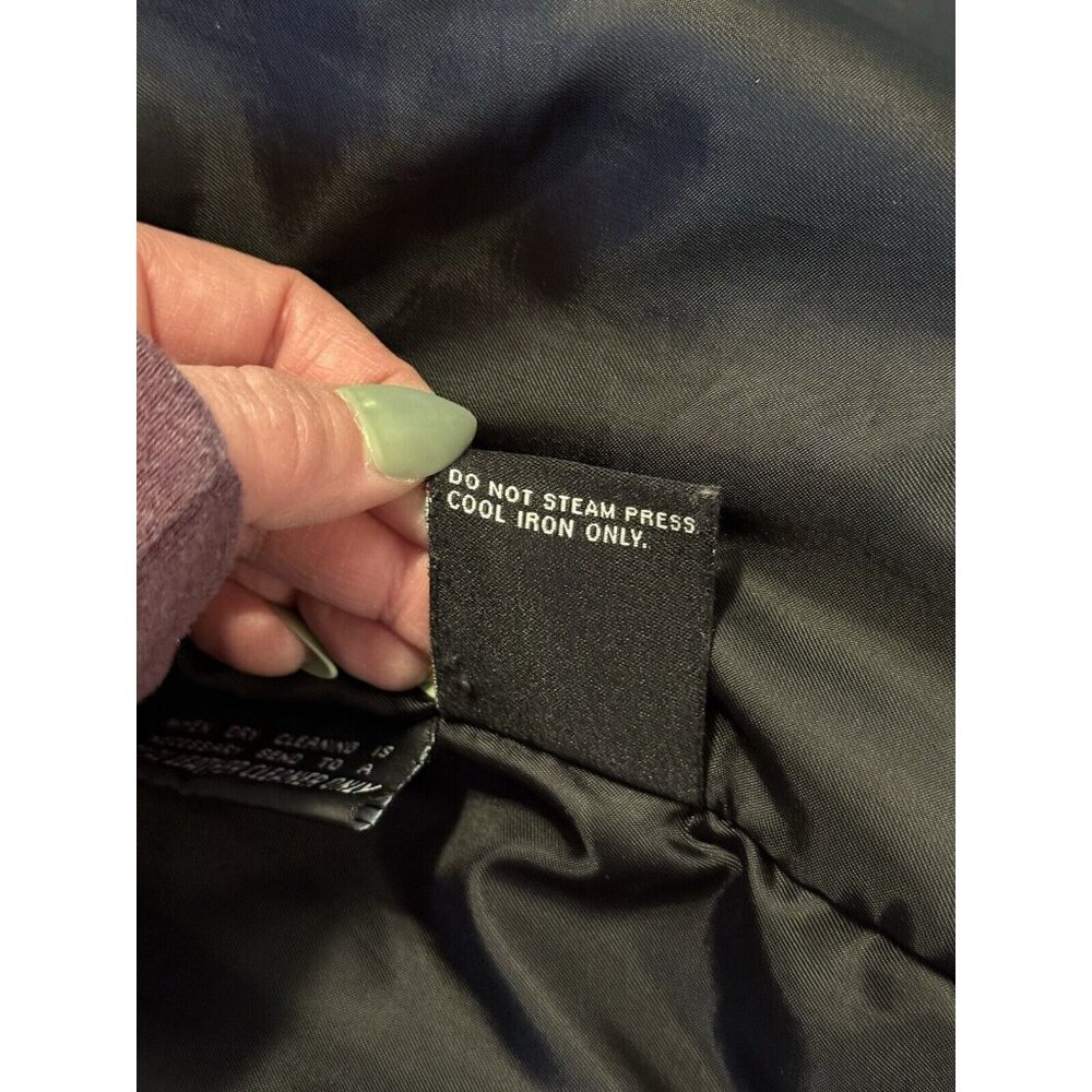 Wilsons The Leather Experts Womens Black Leather THINSULATE Button Jacket Sz M - Picture 9 of 14